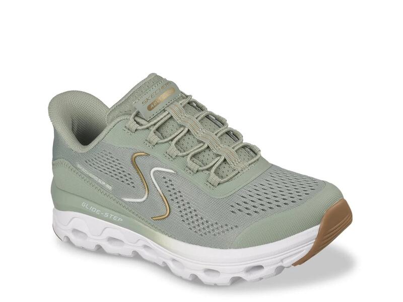 スケッチャーズ レディース シューズ スニーカー Skechers Hands Free Slip-Ins Glide Step Sole Sneaker - Women'sage Green グリーン｜ReVida 店
