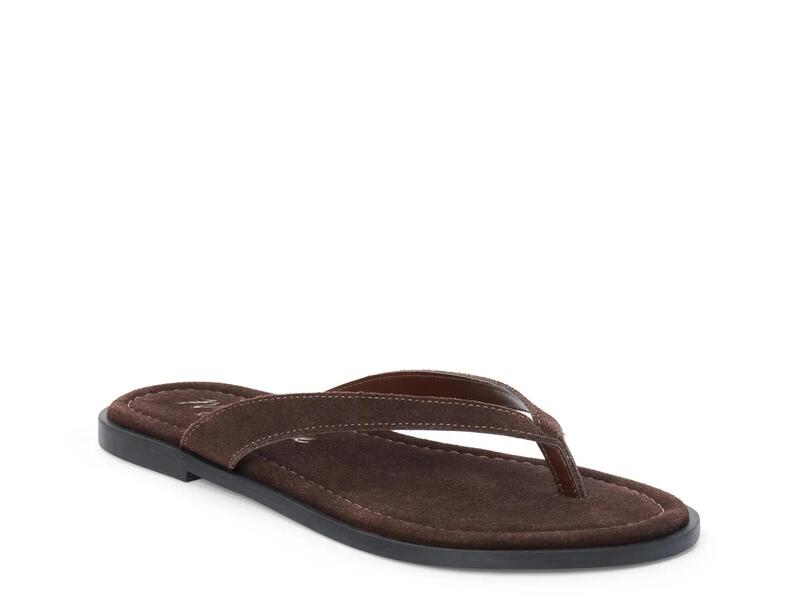 マチス レディース シューズ サンダル Matisse Leo Flip Flop Chocolate Suede 黒茶