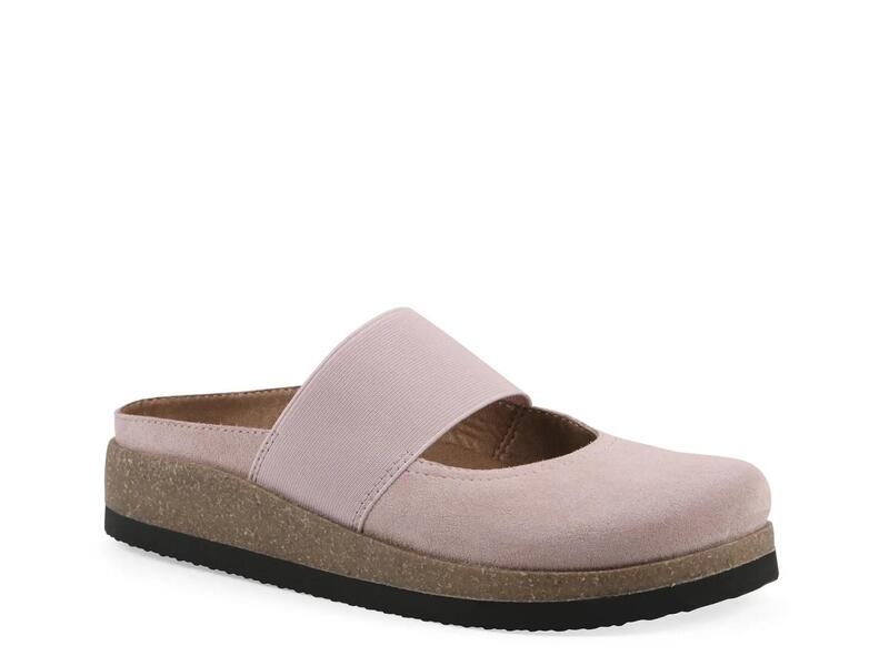 白いこと山岳 レディース シューズ サンダル White Mountain Bassi Clog Blush Suede 毛はらい