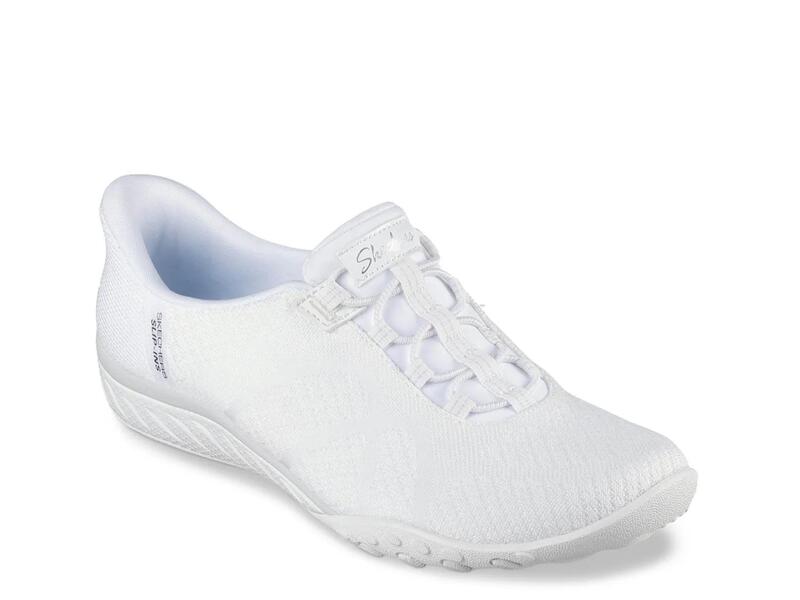 スケッチャーズ レディース シューズ スリッポン・ローファー スニーカー Skechers Hands Free Slip-ins Breatheasy Slip-On Sneaker - Women\u0027s White 白いこと