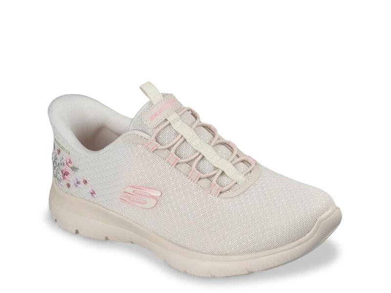 スケッチャーズ レディース シューズ スニーカー Skechers Hands Free Slip-insummitspring Blossom Sneaker Natural Beige ベージュ