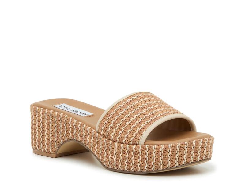 スティーブ マデン レディース シューズ サンダル プラットホーム Steve Madden Chaning Platform Sandal Natural Beige ベージュ