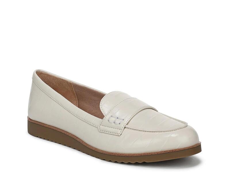 ライフストライド レディース シューズ スリッポン・ローファー LifeStride Zee Loafer Bone White Croc Print ホワイト