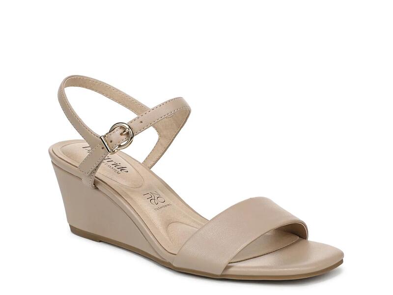 ライフストライド レディース シューズ サンダル LifeStride Sawyer Wedge Sandal Taupe トープ｜ReVida 店