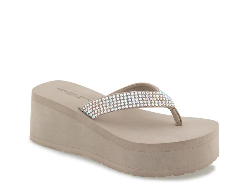 クリスチャン シリアノ レディース シューズ サンダル Christian Siriano New York Filix Wedge Sandal Taupe トープ｜ReVida 店 13,348円