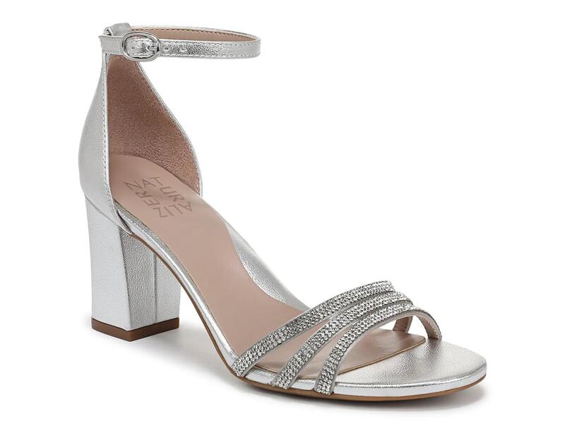 ナチュライザー レディース シューズ サンダル Naturalizer Heidi Sandal Silver しろがね色