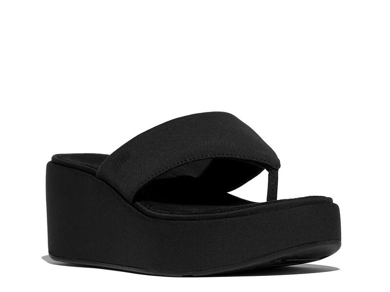 フィットフロップ レディース シューズ サンダル FitFloplatFForms Wedge Sandal Black ブラック