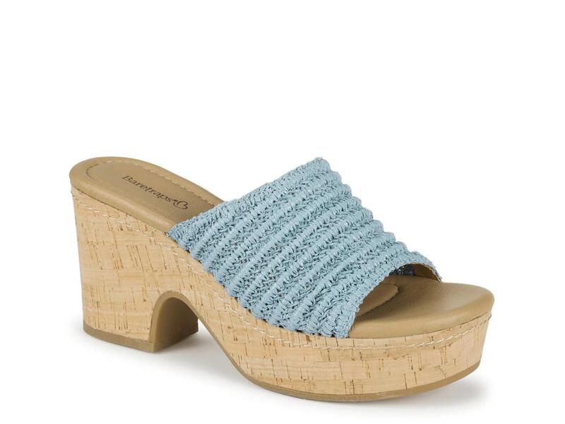 ベアトラップス レディース シューズ サンダル プラットホーム Baretraps Teah Platform Sandal Cloud Blue 青み