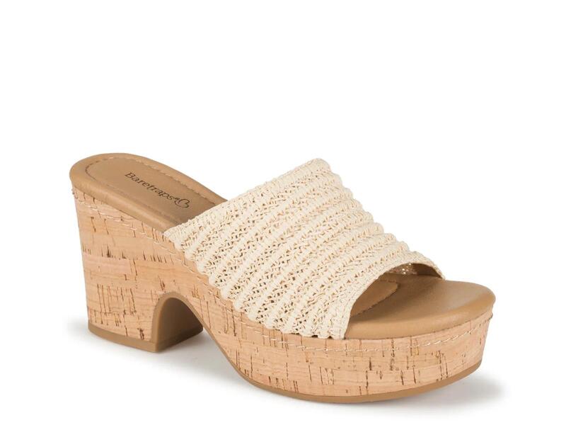 ベアトラップス レディース シューズ サンダル プラットホーム Baretraps Teah Platform Sandal Natural