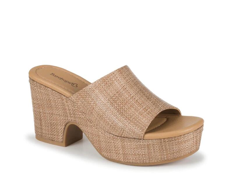 ベアトラップス レディース シューズ サンダル プラットホーム Baretraps Teah Platform Sandalight Brown 赤銅色