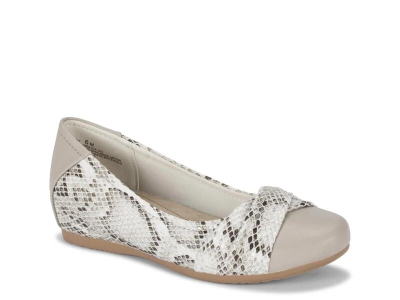 ベアトラップス レディース シューズ パンプス Baretraps Mitsy Flat Cream/Black Snake Print クリーム