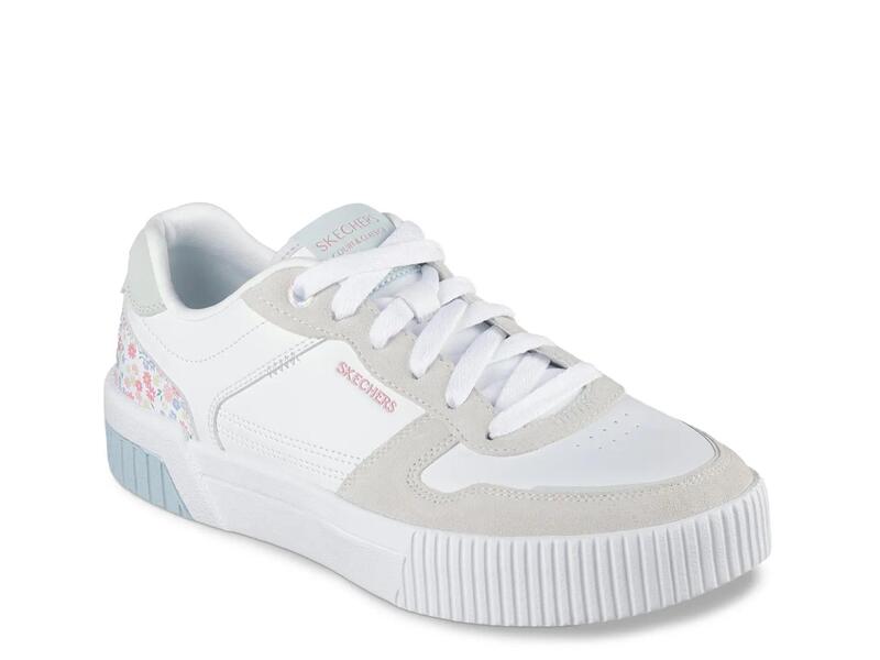 スケッチャーズ レディース シューズ スニーカー Skechers Jade Stylish Type Sneaker - Women's White/Multicolor Floral Print ホワイト