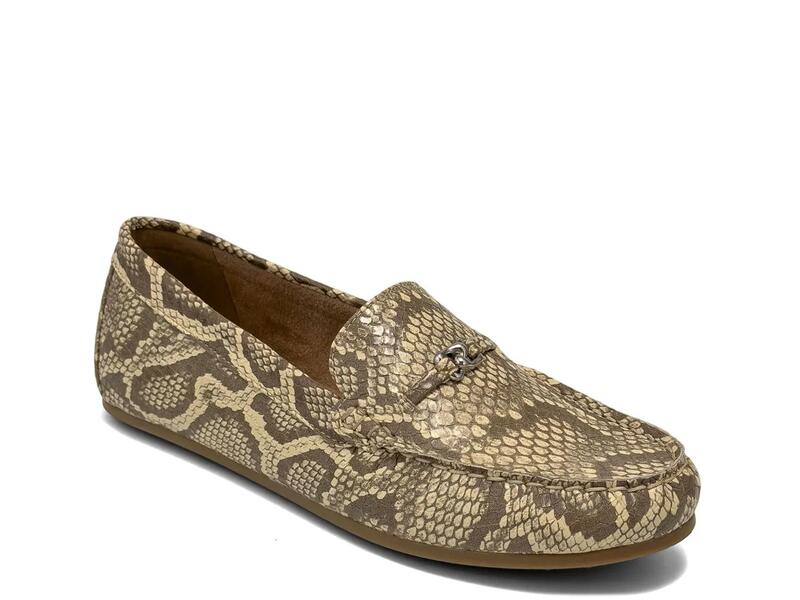 エアロソールズ レディース シューズ スリッポン・ローファー Aerosoles Drita Loafer Yellow Snake Print 黄色