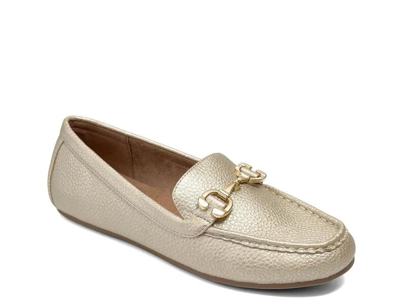 エアロソールズ レディース シューズ スリッポン・ローファー Aerosoles Dallas Loafer Gold Metallic ゴールド
