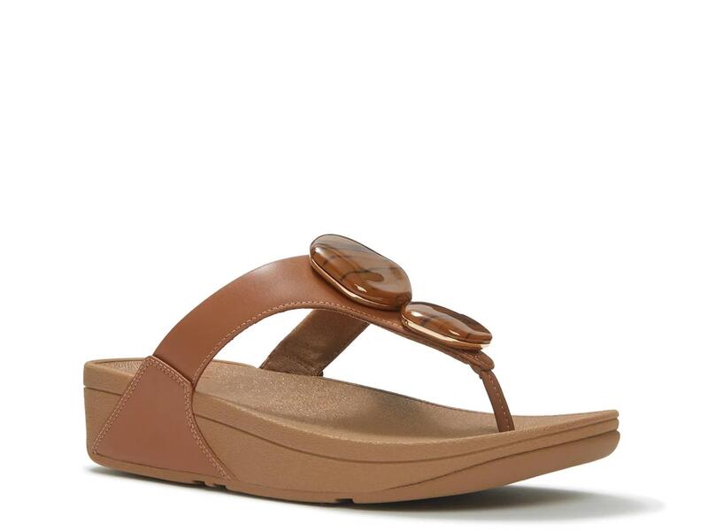 フィットフロップ レディース シューズ サンダル FitFlop Lulu Marbled Stone Wedge Sandal Dark Tan タン 27,820円