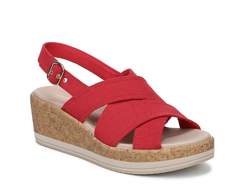 ライフストライド レディース シューズ サンダル LifeStride Rye Wedge Sandal Red 赤いこと
