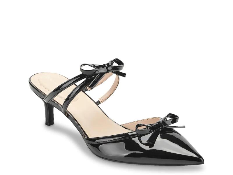 バンドリーノ レディース シューズ サンダル Bandolino Meggin Mule Black Patent 黒いこと