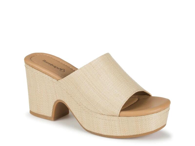 ベアトラップス レディース シューズ サンダル プラットホーム Baretraps Teah Platform Sandal Natural Beige ベージュ
