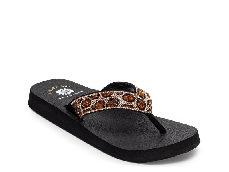 イエローボックス レディース シューズ サンダル Yellow BoxNaseeba Sandal Black Leopard Print ブラック