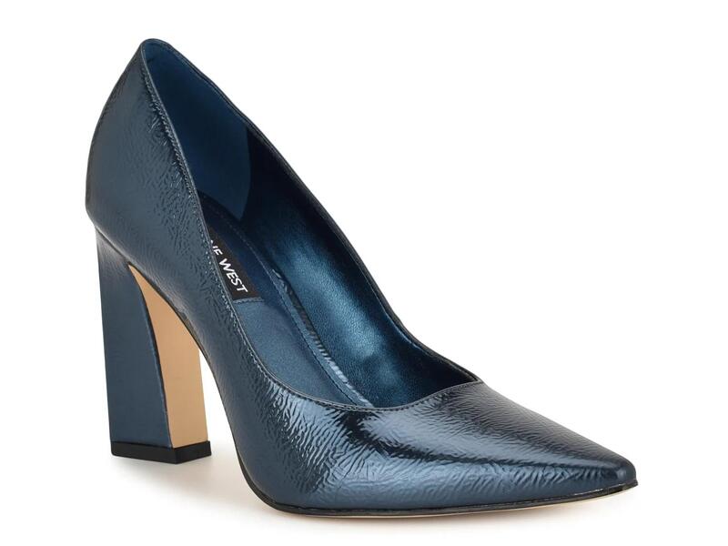 ナインウェスト レディース シューズ パンプス Nine WestTamant Pump Blue Metallic Synthetic 青み