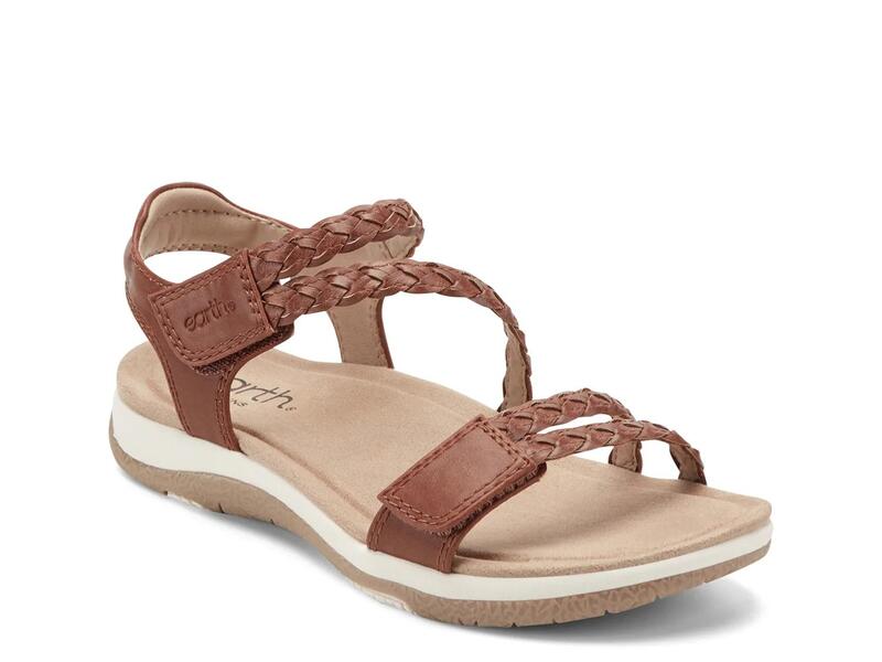 地びた開びゃく レディース シューズ サンダル Earth OriginsSorra Sandal Brown 赤銅色