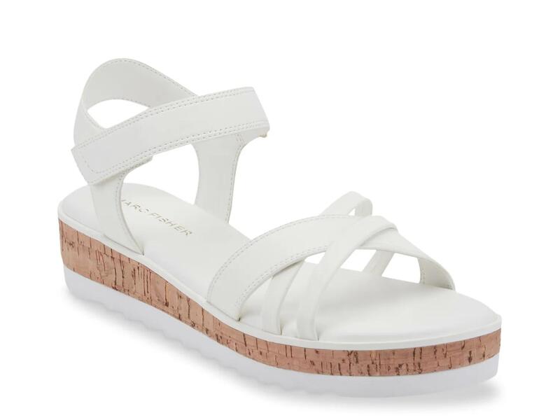 マークフィッシャー レディース シューズ サンダル Marc FisherGyllie Wedge Sandal White ホワイト|ReVida 店