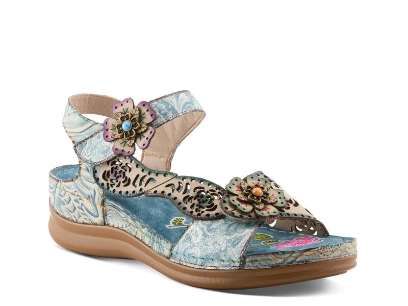 ラリティステ レディース シューズ サンダル L'ArtisteScript Sandalight Blue/Multicolor ブルー