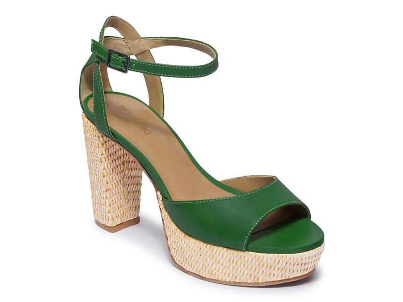 ベルナルド レディース シューズ サンダル プラットフォーム BernardoValeria Platform Sandal Green Leather グリーン