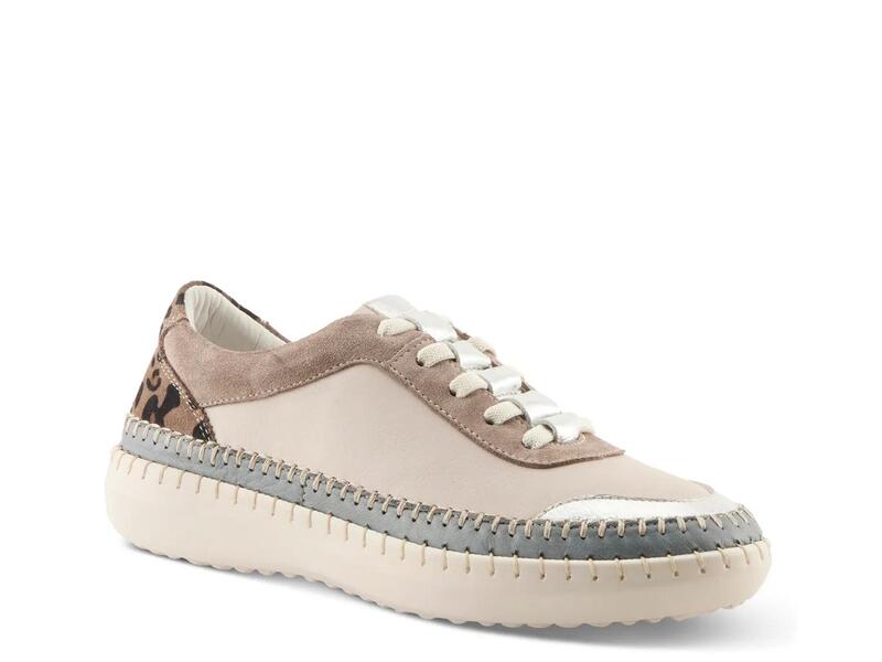 春季足付き レディース シューズ スリッポン・ローファー スニーカー Spring StepSoku Slip-On Sneaker Silver Metallic しろがね色 靴-レディース靴