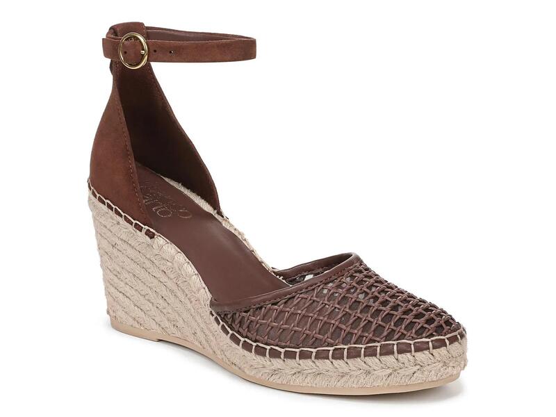 フランコサルト レディース シューズ サンダル Franco SartoIdalia Espadrille Wedge Sandal Dark Brown ブラウン
