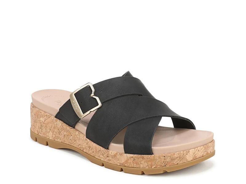 お医者さん・肩かけ レディース シューズ サンダル Dr. Scholl\u0027sFree Day Wedge Sandal Black 黒いこと