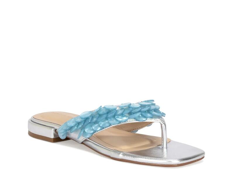 アザレア ワン レディース シューズ サンダル Azalea WangPearlia Sandal Silver/Blue ブルー｜ReVida 店