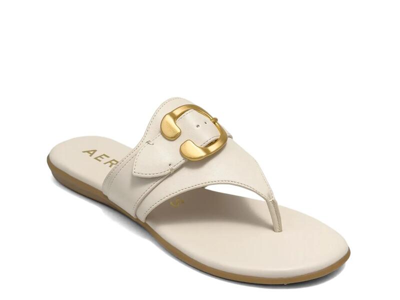 エアロソールズ レディース シューズ サンダル AerosolesGlitz Sandal Eggnog White ホワイト｜ReVida 店