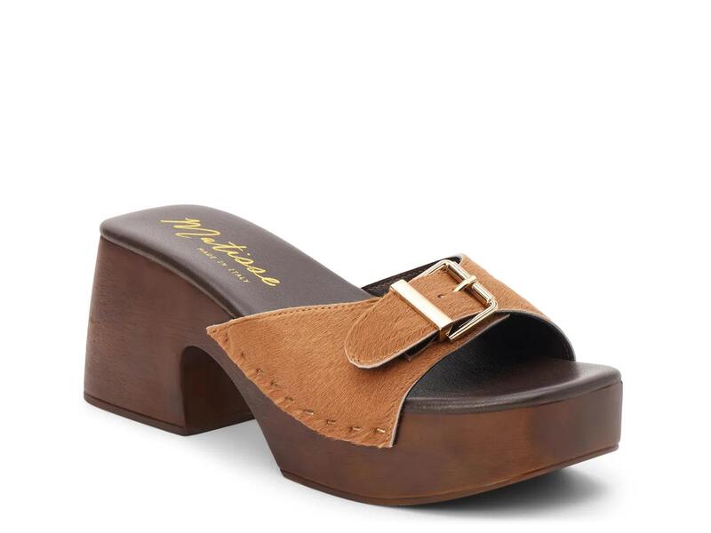 マチス レディース シューズ サンダル プラットフォーム MatisseMiramar Platform Sandal Brown Calf Hair Leather ブラウン｜ReVida 店