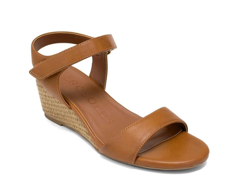 エアロソールズ レディース シューズ サンダル AerosolesWel Espadrille Wedge Sandal Brown 赤銅色