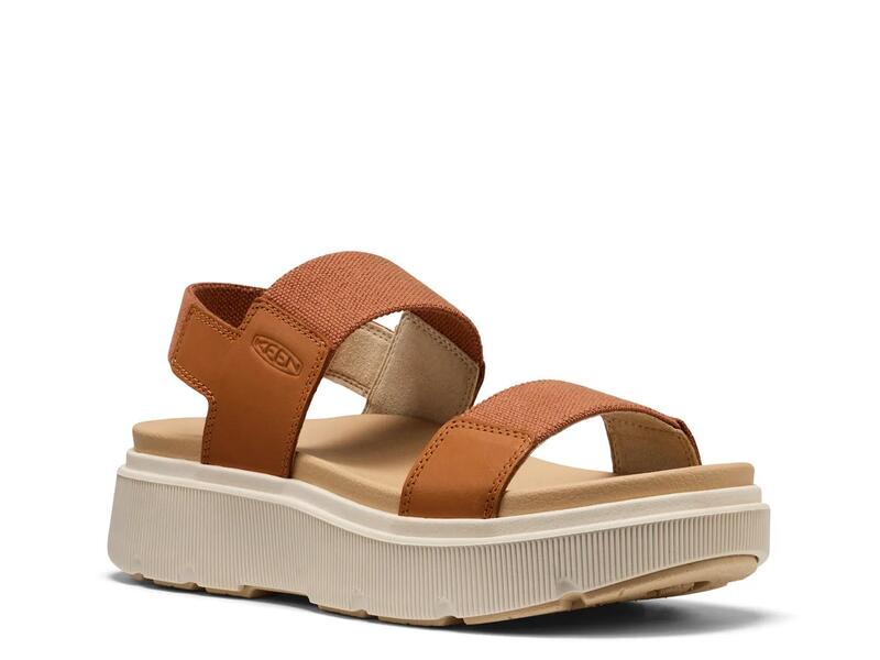 キーン レディース シューズ サンダル KeenElle Mila Wedge Sandal - Women's Chestnut