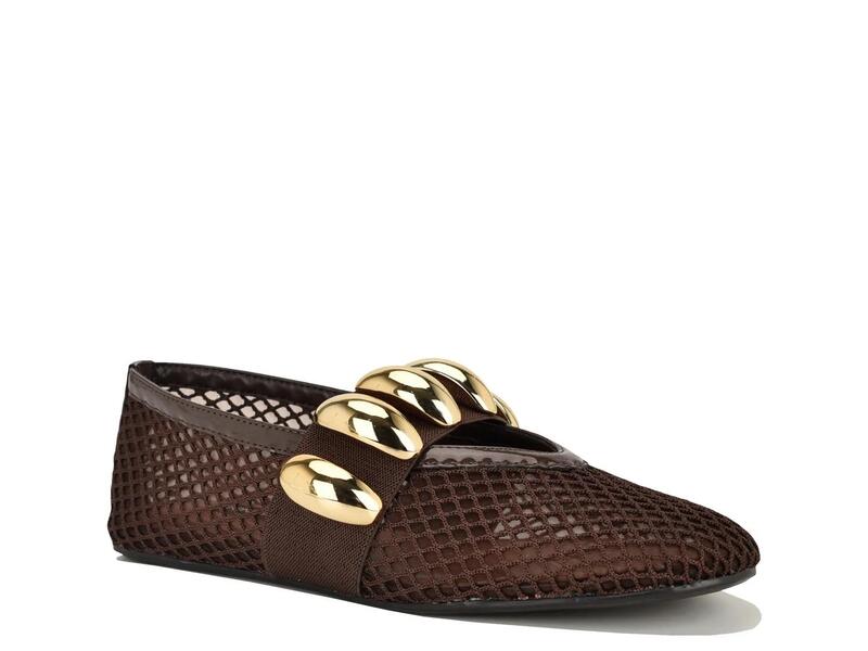 ナインウェスト レディース シューズ パンプス Nine WestDorra Flat Dark Brown ブラウン