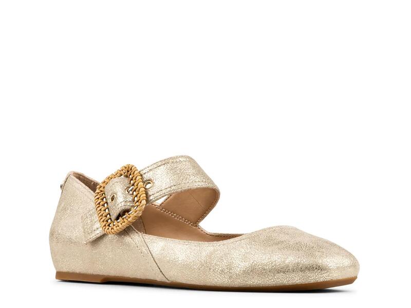 ドナルドプリネール レディース シューズ パンプス Donald PlinerLavana Mary Jane Flat Platino Gold Synthetic ゴールド レディース靴-靴