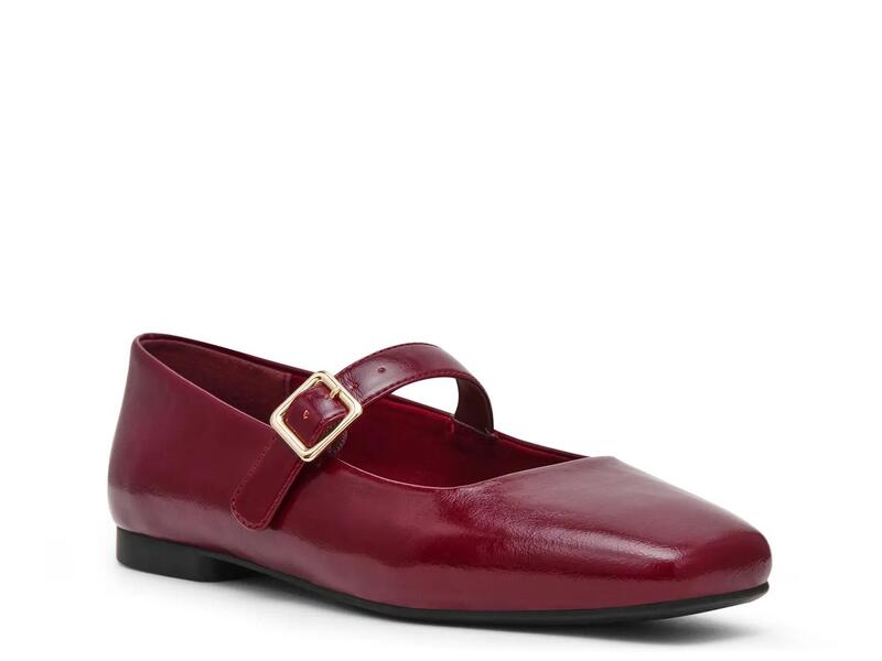 アンクライン レディース シューズ パンプス Anne KleinMabel Mary Jane Flat Bordeaux 靴-パンプス-レディース靴