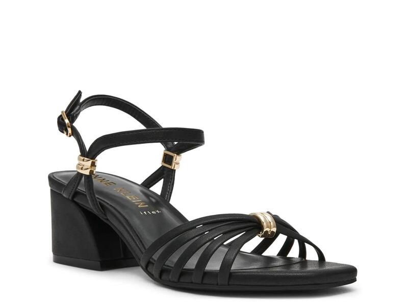 アンクライン レディース シューズ サンダル Anne KleinMikayla Sandal Black 黒いこと コンフォートサンダル-サンダル-レディース靴