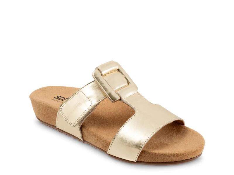 ソフトウォーク レディース シューズ サンダル SoftwalkBexley Sandal Champagne Metallic シャンパン｜ReVida 店
