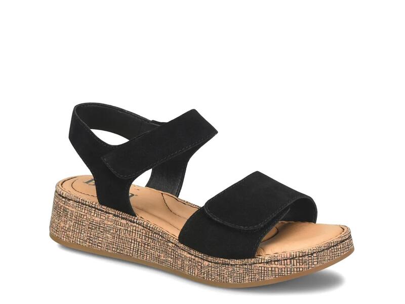 ボーン レディース シューズ サンダル BornCabanas Wedge Sandal Black ブラック