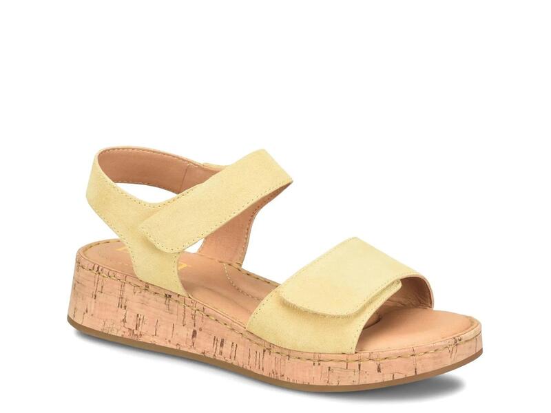 ボーン レディース シューズ サンダル BornCabanas Wedge Sandal Yellow イエロー