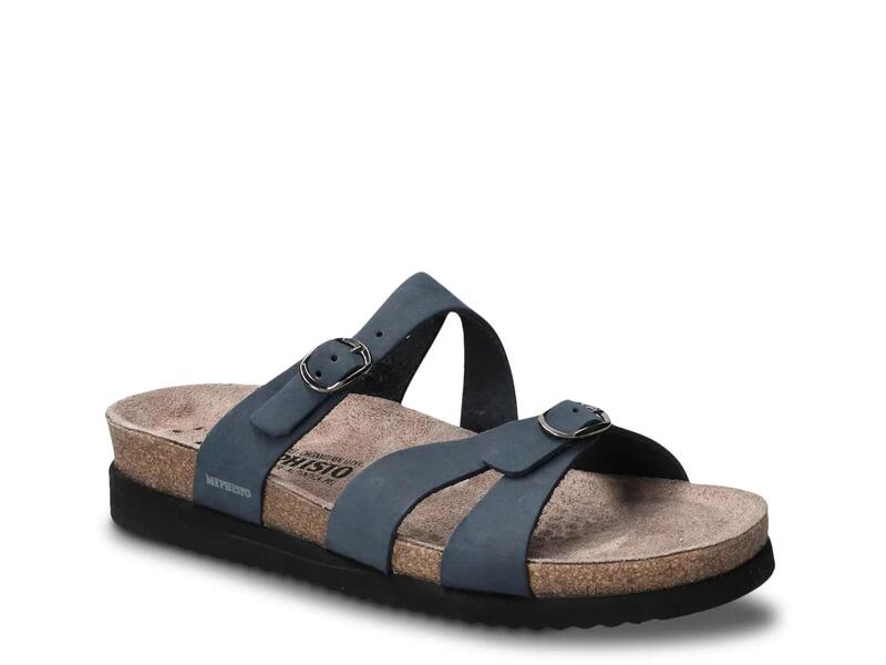 メフィスト レディース シューズ サンダル MephistoHannel Sandal Navy ネイビー｜ReVida 店