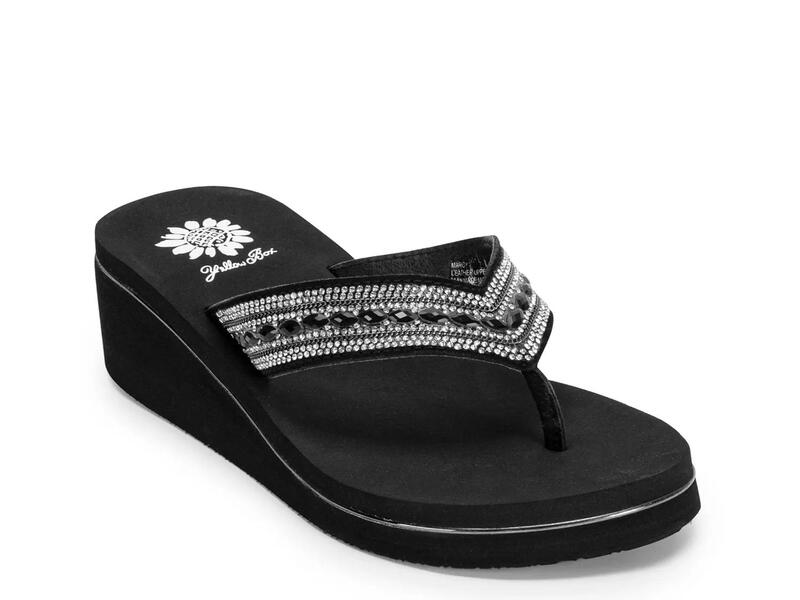 イエローボックス レディース シューズ サンダル Yellow BoxMarcy Wedge Sandal Black ブラック