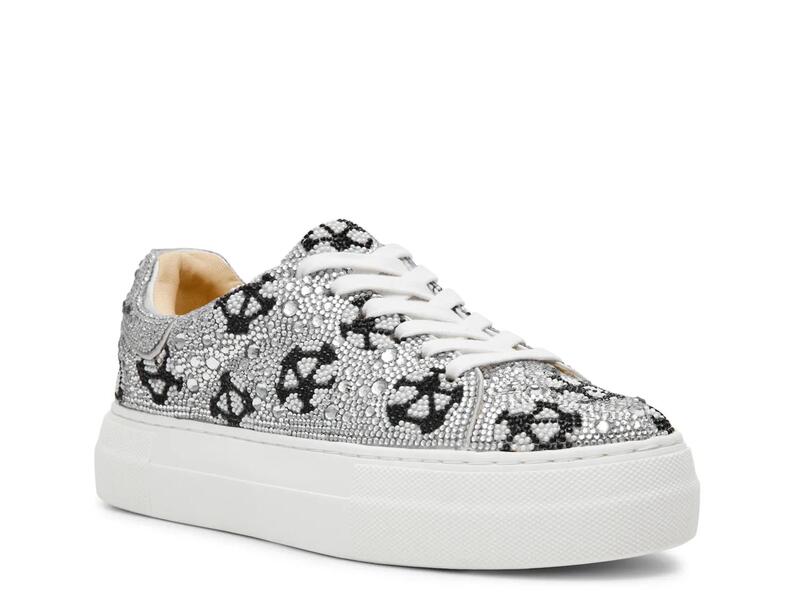 ベッツィジョンソン レディース シューズ スニーカー プラットフォーム Betsey JohnsonSidny Platform Sneaker White Soccer Ball Print ホワイト