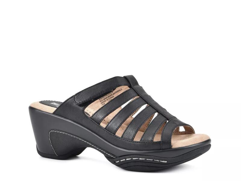 ホワイトマウンテン レディース シューズ サンダル プラットフォーム White MountainValencia Platform Sandal Black ブラック｜ReVida 店