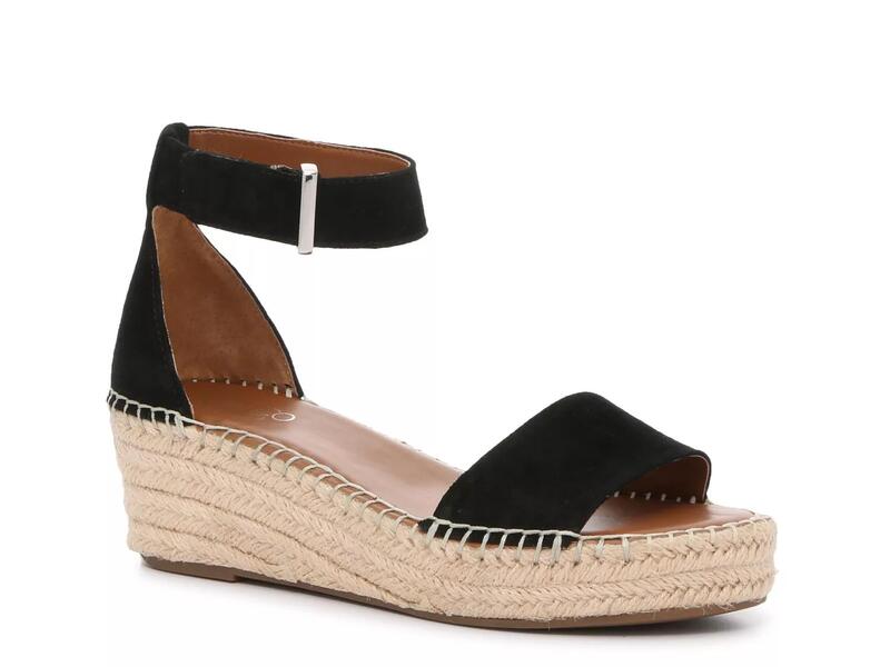 フランコサルト レディース シューズ サンダル Franco SartoPela Espadrille Wedge Sandal Black 黒いこと