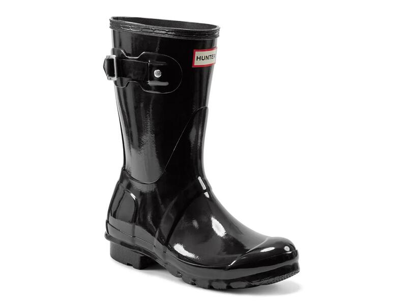 ハンター レディース シューズ ブーツ・レインブーツ HUNTEROriginal Short Gloss Rain Boot - Women's Black ブラック