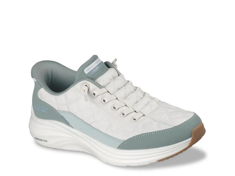 スケッチャーズ レディース シューズ スリッポン・ローファー スニーカー SkechersSlip-ins Contour Foam Cozy Fit Slip-On Sneaker - Women\u0027sage Green 緑であること